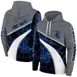 customized rice owls hexagonal mesh navy blue black gray hoodie best selling