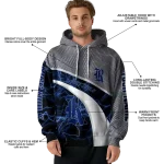 customized rice owls hexagonal mesh navy blue black gray hoodie best selling