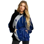 customized rice owls minimalist design navy blue black hoodie best selling