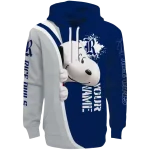 customized rice owls peeking snoopy navy blue hoodie best selling