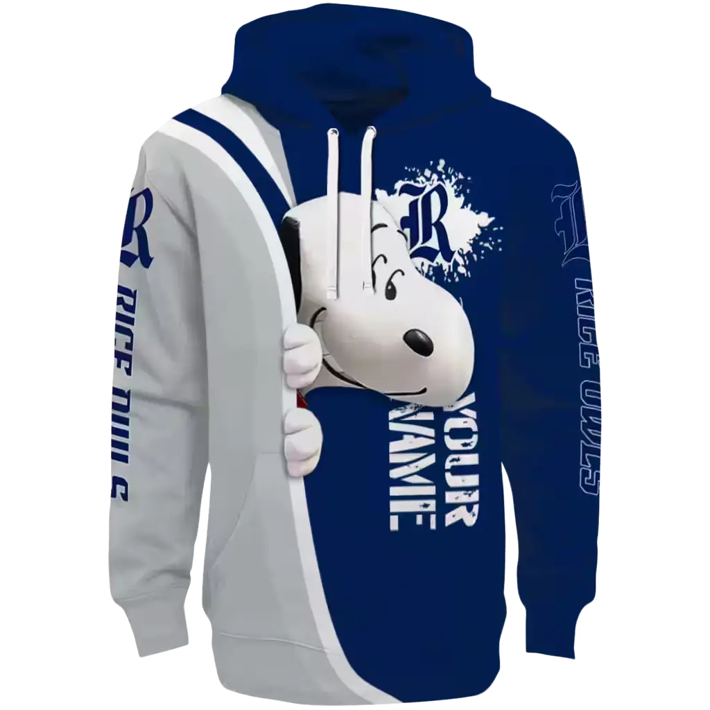 customized rice owls peeking snoopy navy blue hoodie best selling customized rice owls peeking snoopy navy blue hoodie best selling
