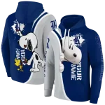 customized rice owls peeking snoopy navy blue hoodie best selling