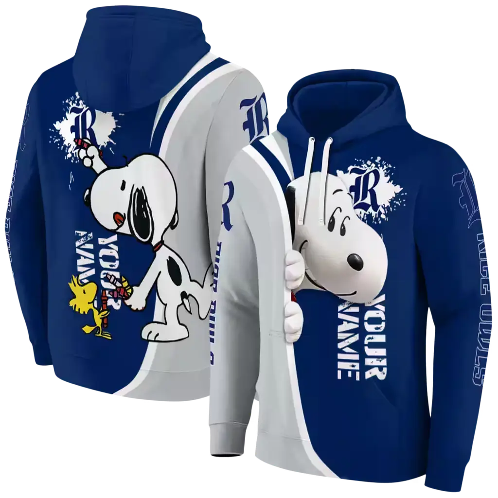 customized rice owls peeking snoopy navy blue hoodie fashion forward customized rice owls peeking snoopy navy blue hoodie fashion forward