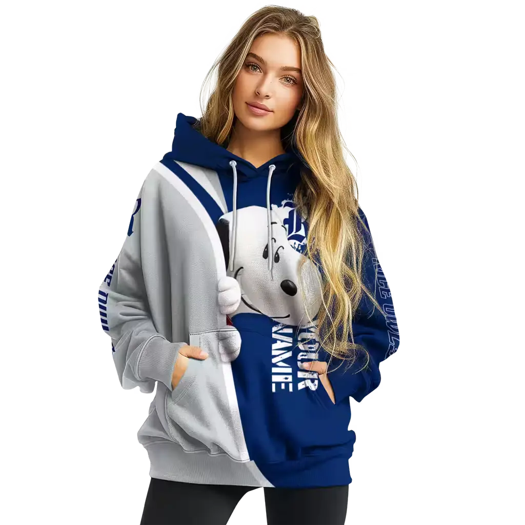 customized rice owls peeking snoopy navy blue hoodie high quality customized rice owls peeking snoopy navy blue hoodie high quality