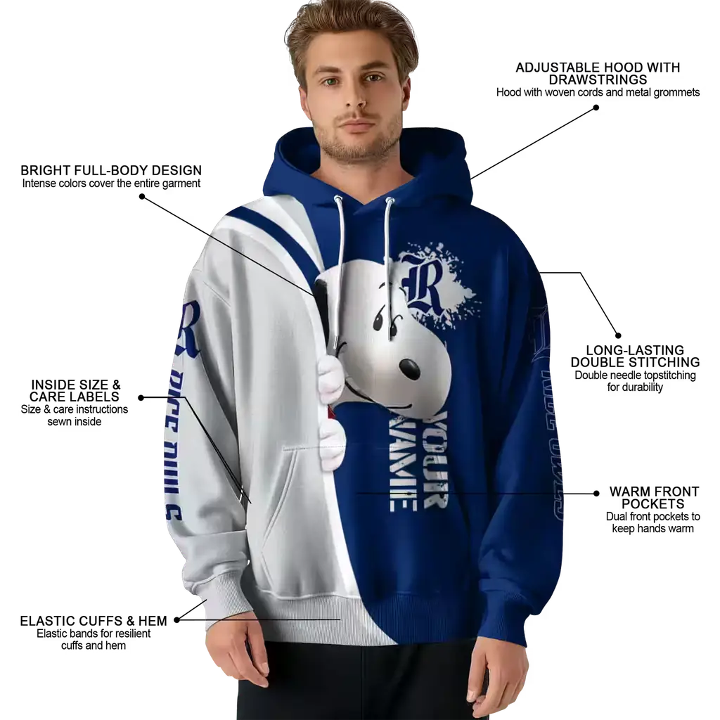 customized rice owls peeking snoopy navy blue hoodie latest model customized rice owls peeking snoopy navy blue hoodie latest model