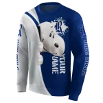 customized rice owls peeking snoopy navy blue hoodie best selling