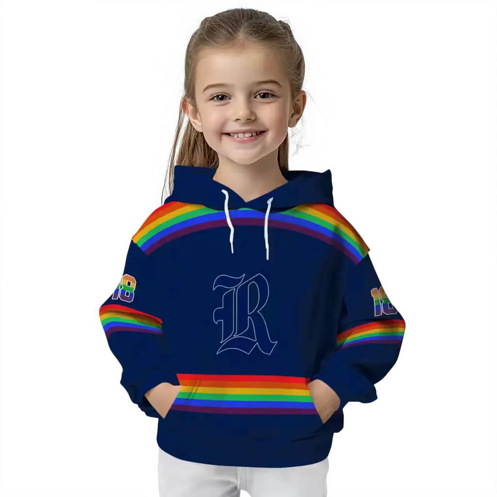 customized rice owls rainbow stripes navy blue hoodie top rated customized rice owls rainbow stripes navy blue hoodie top rated