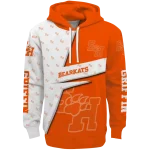 customized sam houston bearkats abstract shape orange hoodie best selling