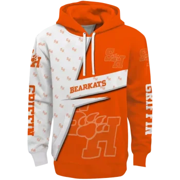 customized sam houston bearkats abstract shape orange hoodie best selling