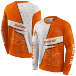 customized sam houston bearkats abstract shape orange hoodie best selling