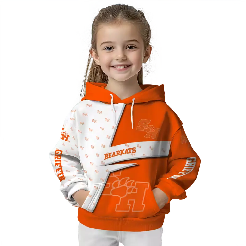 customized sam houston bearkats abstract shape orange hoodie top rated customized sam houston bearkats abstract shape orange hoodie top rated