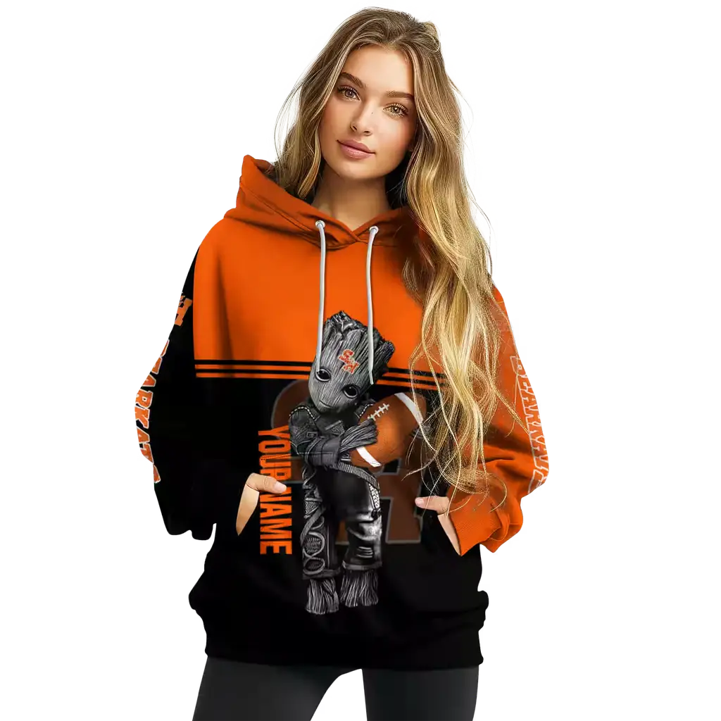 customized sam houston bearkats baby groot orange black hoodie high quality customized sam houston bearkats baby groot orange black hoodie high quality