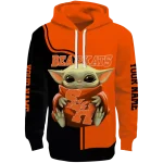 customized sam houston bearkats baby yoda orange black hoodie best selling