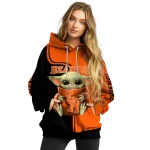 customized sam houston bearkats baby yoda orange black hoodie best selling