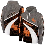 customized sam houston bearkats hexagonal mesh orange black gray hoodie best selling