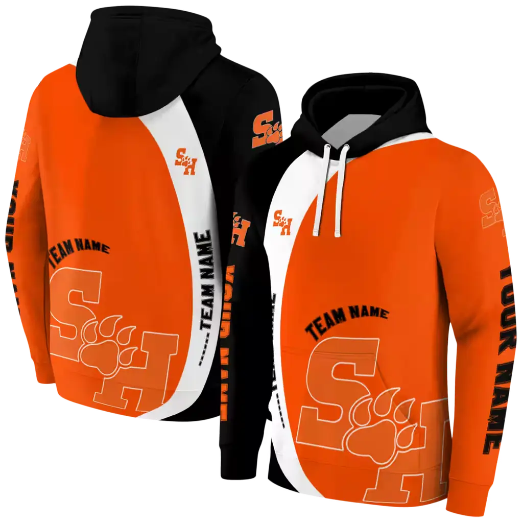 customized sam houston bearkats minimalist design orange black hoodie fashion forward customized sam houston bearkats minimalist design orange black hoodie fashion forward