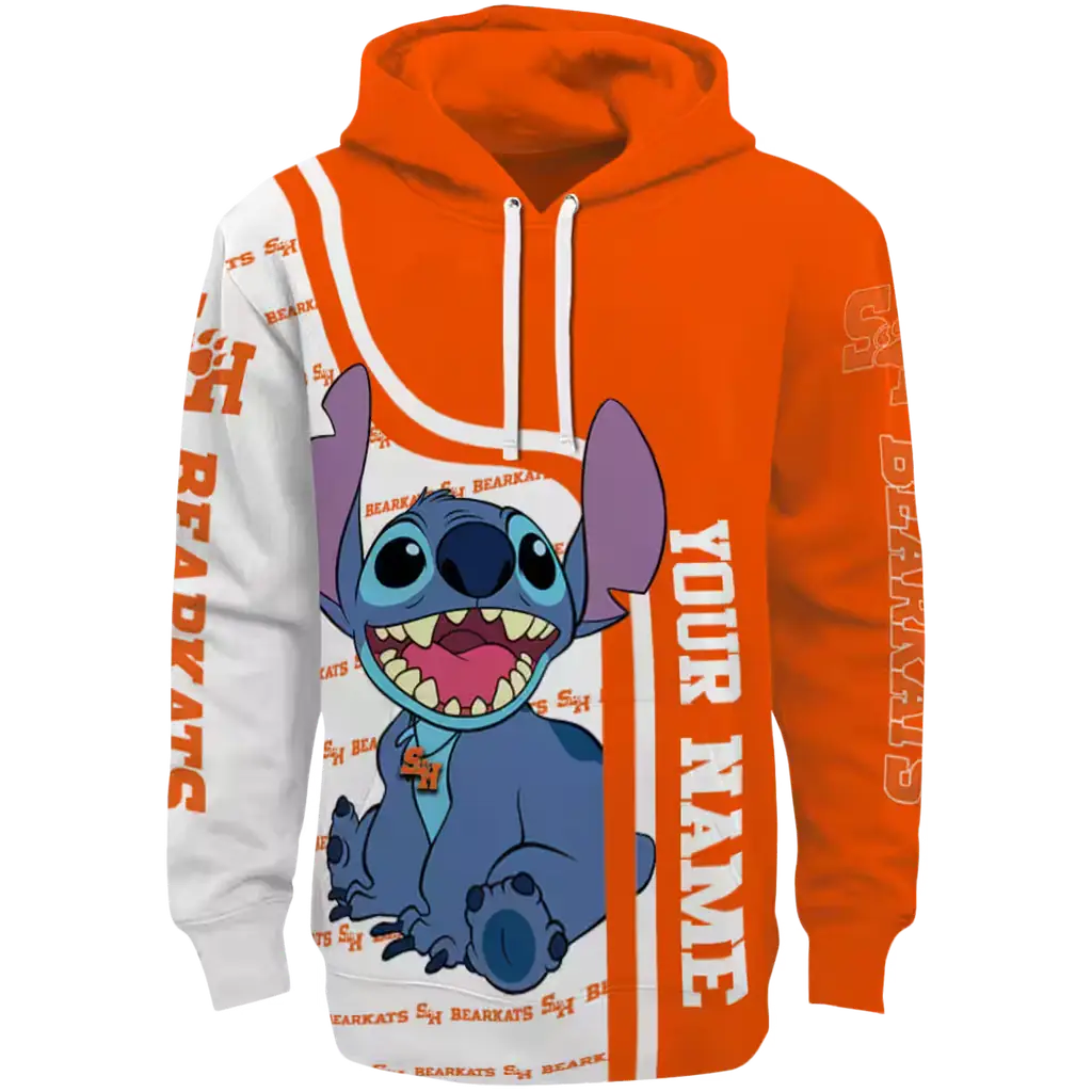 customized sam houston bearkats stitch orange hoodie best selling customized sam houston bearkats stitch orange hoodie best selling