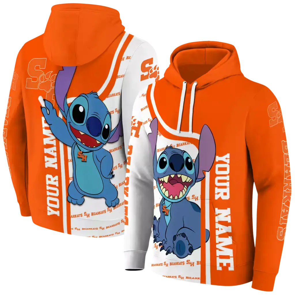 customized sam houston bearkats stitch orange hoodie fashion forward customized sam houston bearkats stitch orange hoodie fashion forward