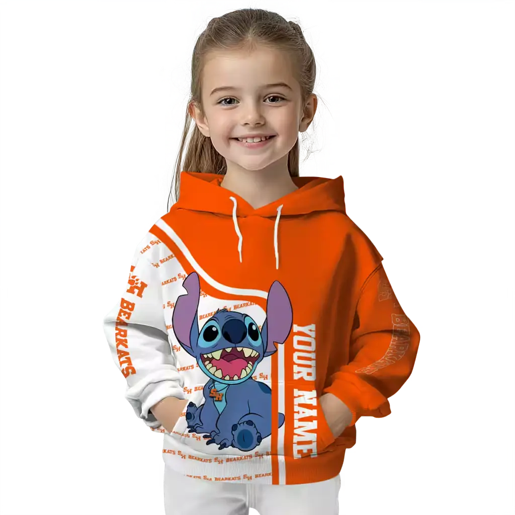 customized sam houston bearkats stitch orange hoodie top rated customized sam houston bearkats stitch orange hoodie top rated