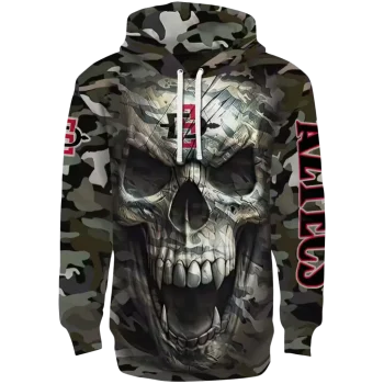 customized san diego state aztecs camo skull hoodie best selling