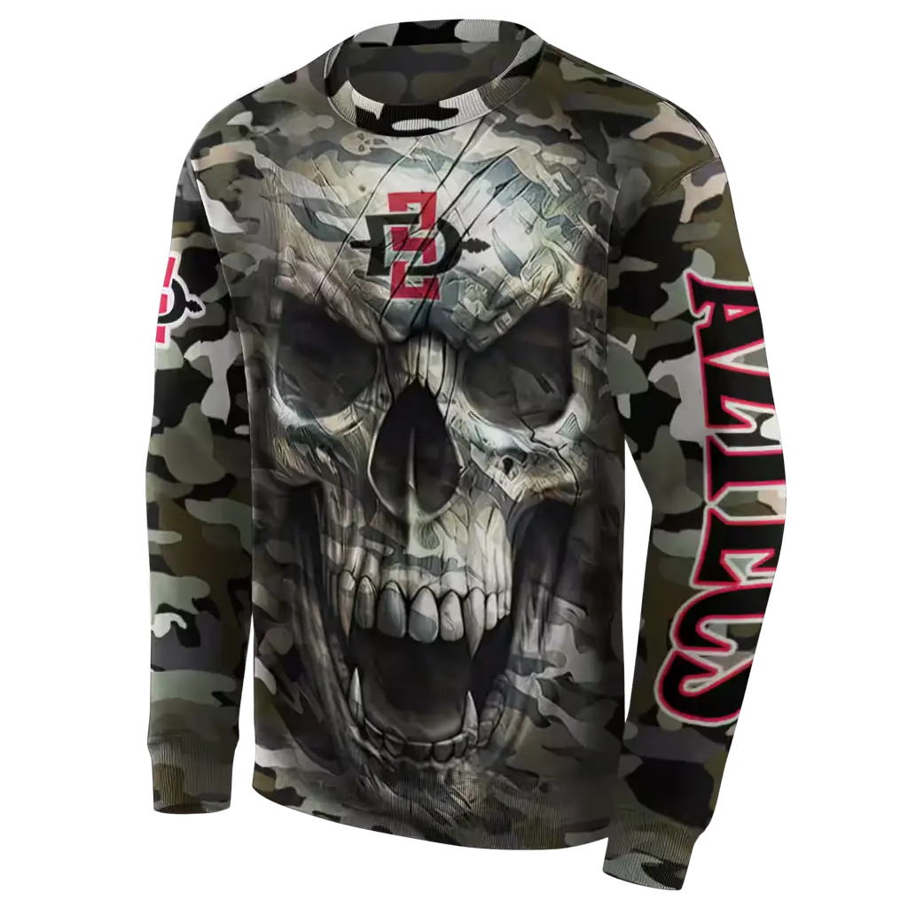 customized san diego state aztecs camo skull hoodie new arrival customized san diego state aztecs camo skull hoodie new arrival