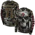 customized san diego state aztecs camo skull hoodie best selling