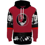 customized san diego state aztecs grateful vibes red hoodie best selling