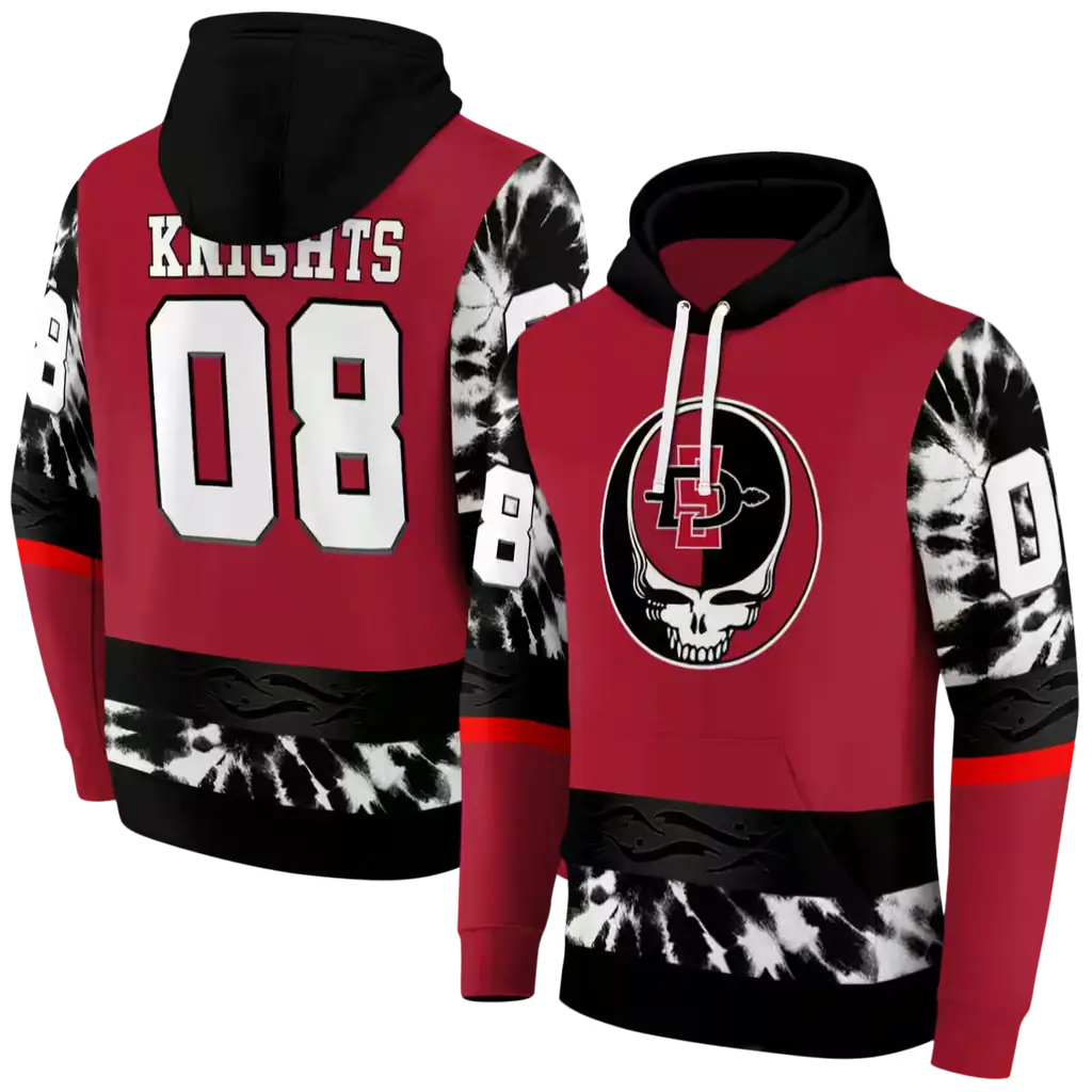 customized san diego state aztecs grateful vibes red hoodie fashion forward customized san diego state aztecs grateful vibes red hoodie fashion forward