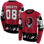 customized san diego state aztecs grateful vibes red hoodie best selling