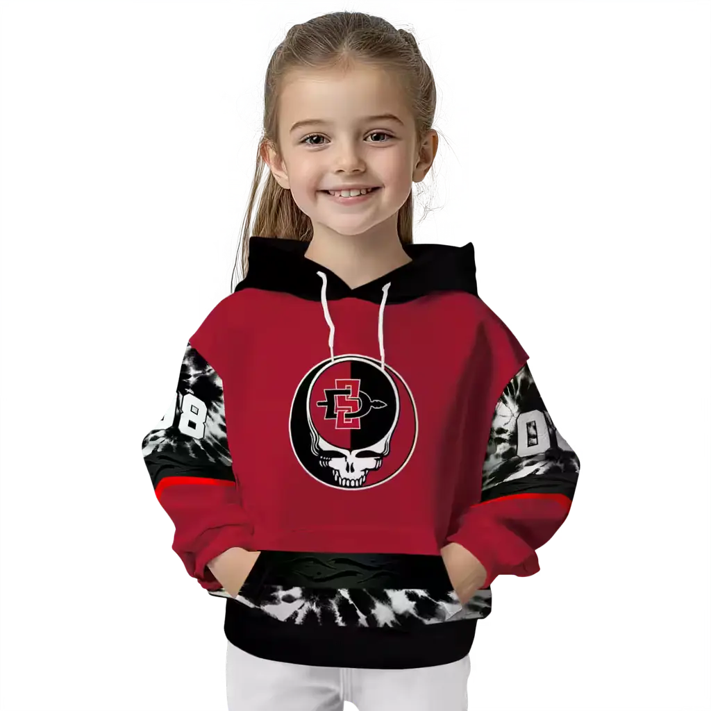 customized san diego state aztecs grateful vibes red hoodie top rated customized san diego state aztecs grateful vibes red hoodie top rated