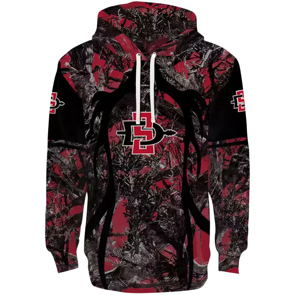 customized san diego state aztecs hunting theme red black hoodie best selling customized san diego state aztecs hunting theme red black hoodie best selling