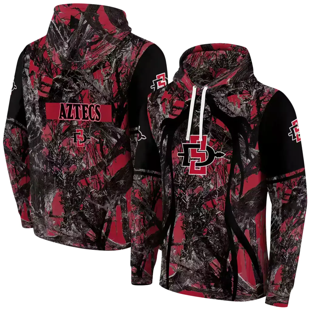 customized san diego state aztecs hunting theme red black hoodie fashion forward customized san diego state aztecs hunting theme red black hoodie fashion forward