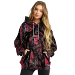 customized san diego state aztecs hunting theme red black hoodie best selling