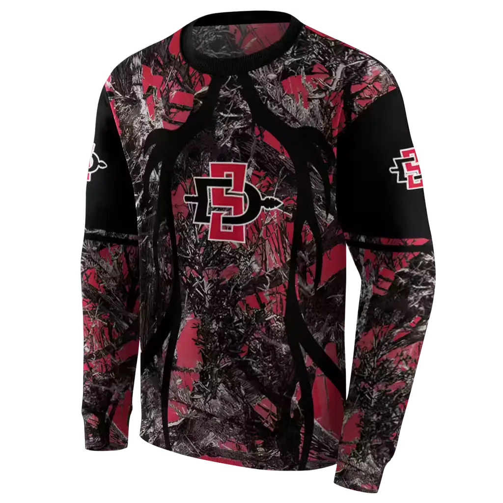 customized san diego state aztecs hunting theme red black hoodie new arrival customized san diego state aztecs hunting theme red black hoodie new arrival