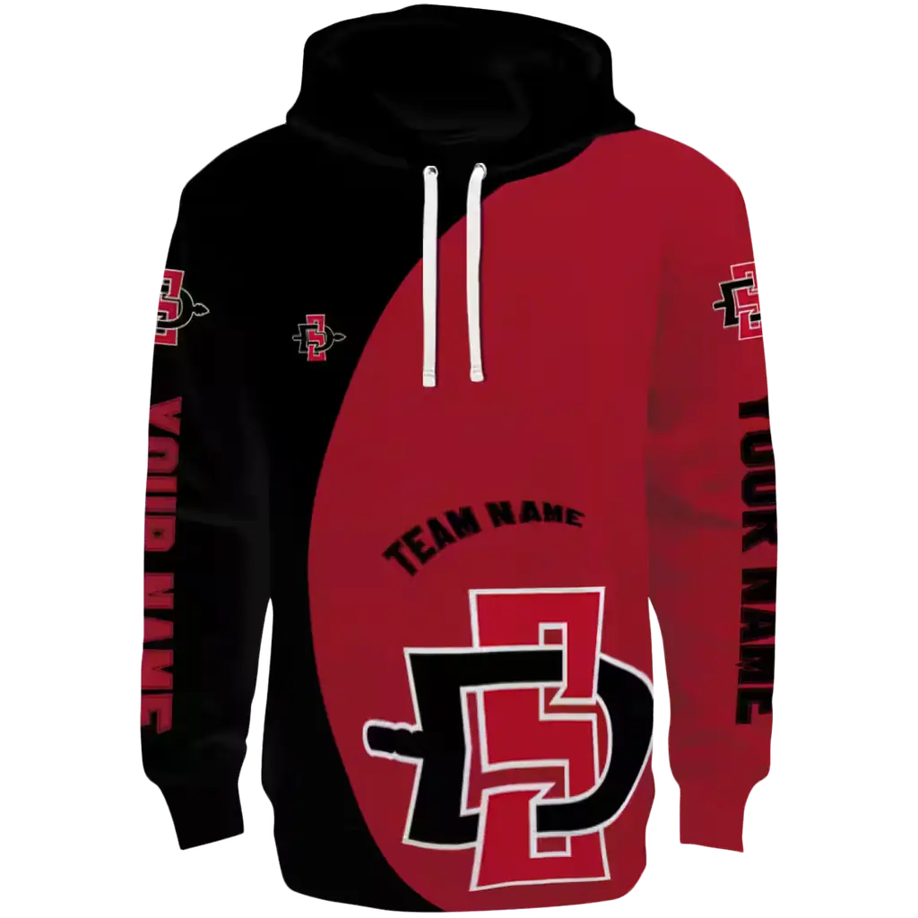 customized san diego state aztecs minimalist design red black hoodie best selling customized san diego state aztecs minimalist design red black hoodie best selling