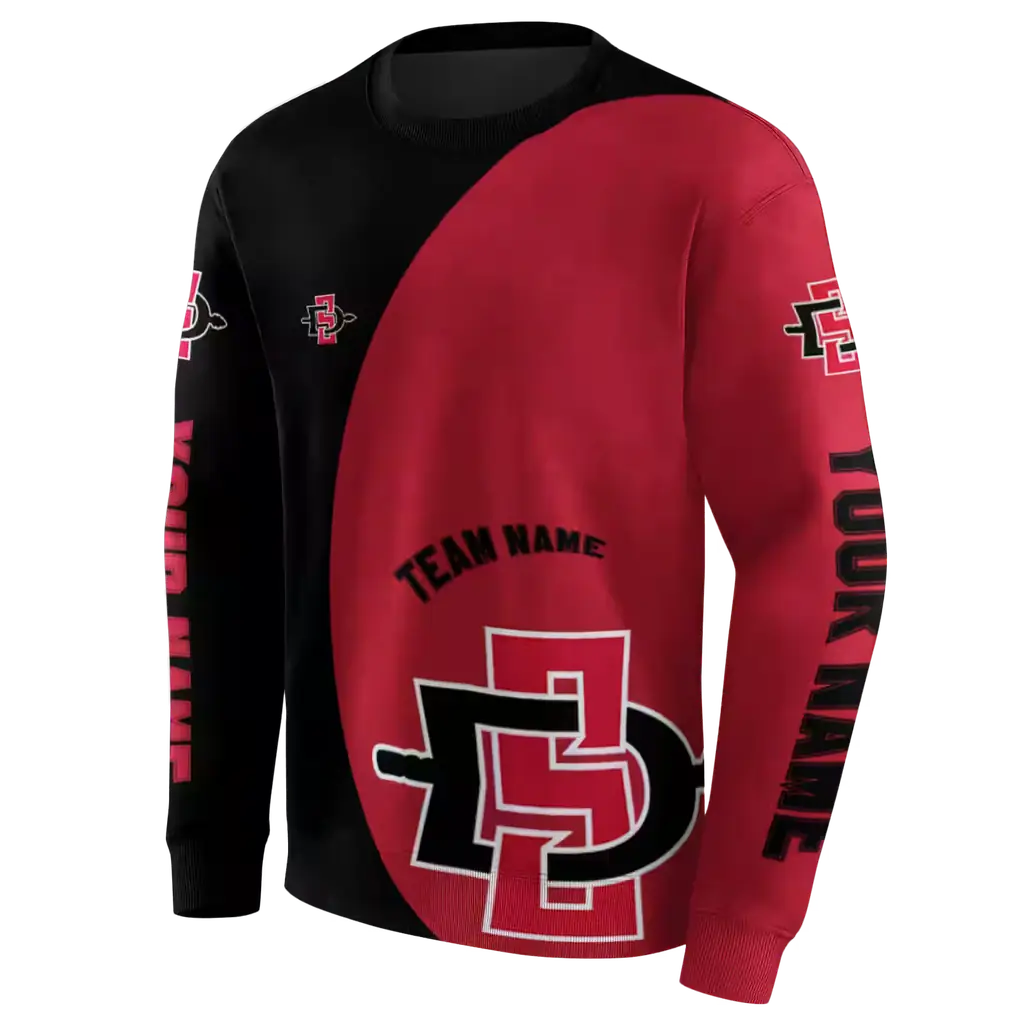 customized san diego state aztecs minimalist design red black hoodie new arrival customized san diego state aztecs minimalist design red black hoodie new arrival