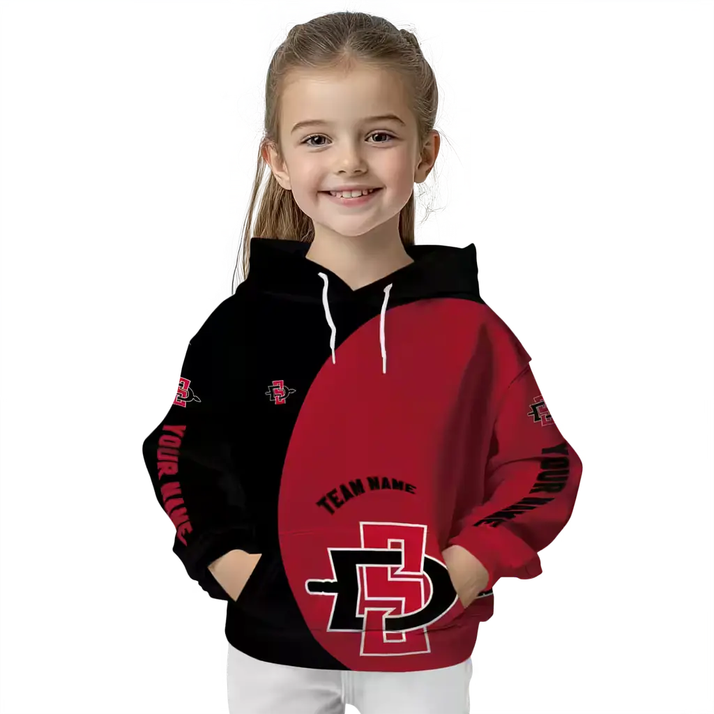 customized san diego state aztecs minimalist design red black hoodie top rated customized san diego state aztecs minimalist design red black hoodie top rated