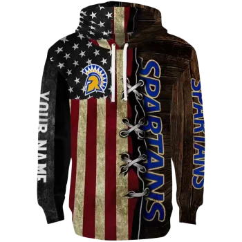 customized san jose state spartans american pride hoodie best selling