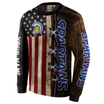 customized san jose state spartans american pride hoodie best selling