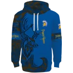 customized san jose state spartans deer silhouette blue hoodie best selling