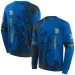 customized san jose state spartans deer silhouette blue hoodie best selling