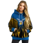 customized san jose state spartans flame design blue hoodie best selling
