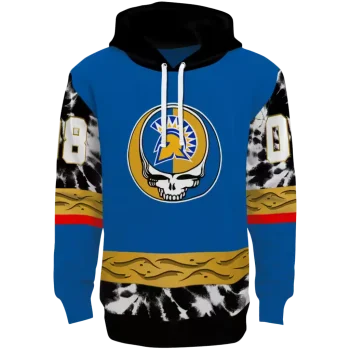 customized san jose state spartans grateful vibes blue hoodie best selling