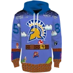 customized san jose state spartans mario blue black hoodie best selling