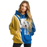 customized san jose state spartans peeking snoopy blue hoodie best selling