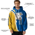 customized san jose state spartans peeking snoopy blue hoodie best selling