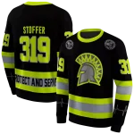 customized san jose state spartans safety motif black neon green hoodie best selling