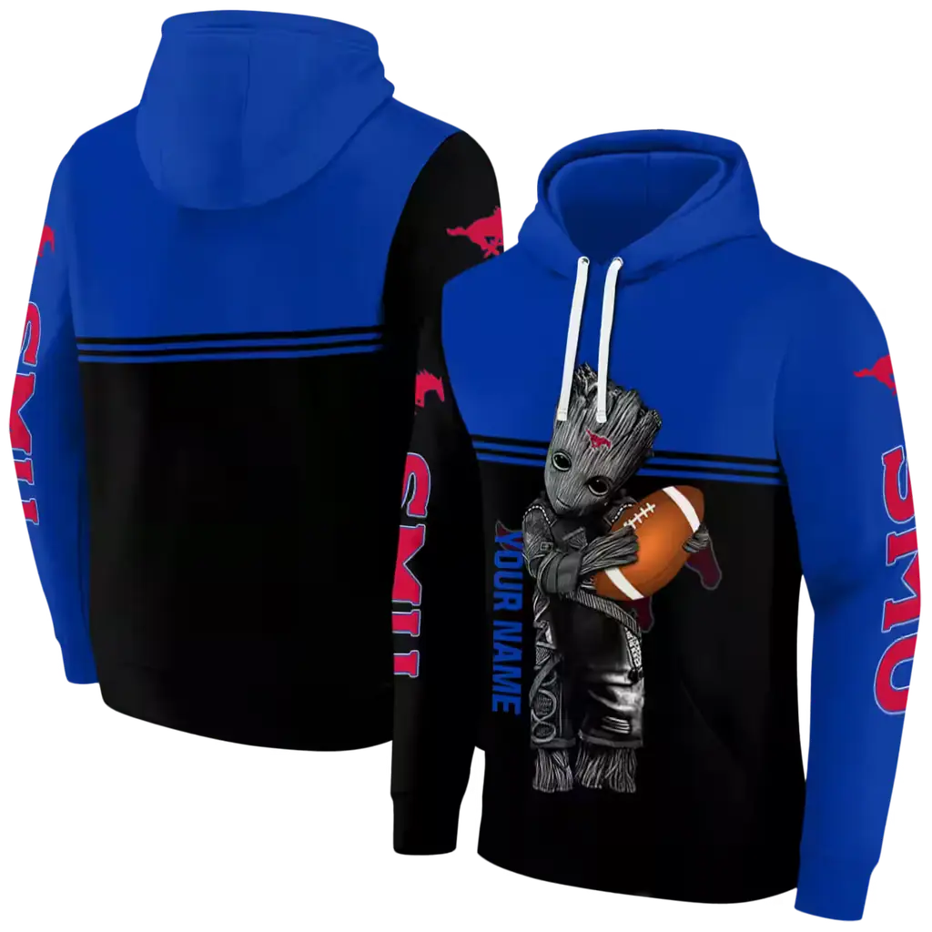 customized smu mustangs baby groot blue black hoodie fashion forward customized smu mustangs baby groot blue black hoodie fashion forward