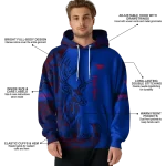 customized smu mustangs deer silhouette blue hoodie best selling