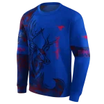 customized smu mustangs deer silhouette blue hoodie best selling